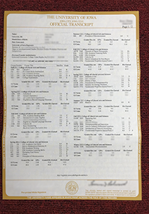 University of Iowa Transcript, Buy Fake University of Iowa Transcript