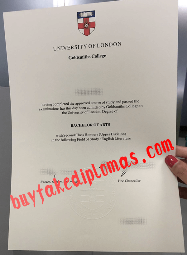 University of London Goldsmiths College Diploma, Buy Fake University of London Goldsmiths College Diploma