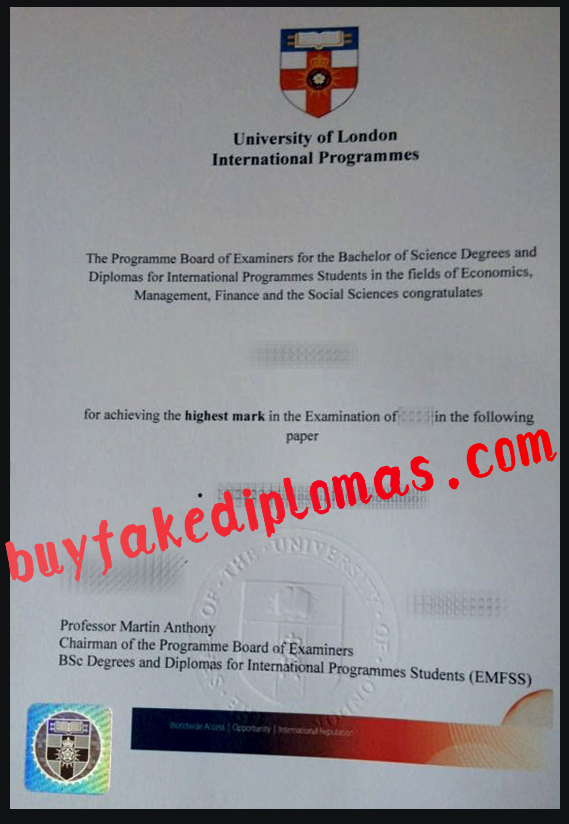 University of London International Programmes Diploma, Buy Fake University of London International Programmes Diploma