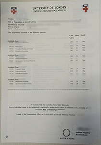 University of London Transcript, Buy Fake University of London Transcript