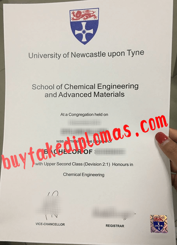 University of Newcastle upon Tyne Diploma, Buy Fake University of Newcastle upon Tyne Diploma