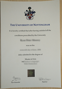 University of Nottingham Diploma, Buy Fake University of Nottingham Diploma