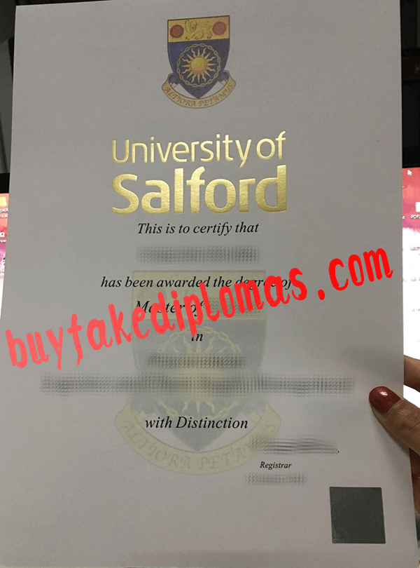 University of Salford Diploma, Buy Fake University of Salford Diploma
