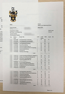 University of Salford Transcript, Buy Fake University of Salford Transcript