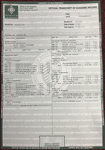 University of San Francisco Transcript, Buy Fake University of San Francisco Transcript