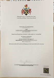 University of Wales Trinity Saint David Diploma, Buy Fake University of Wales Trinity Saint David Diploma