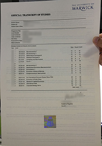 University of Warwick Transcript, Buy Fake University of Warwick Transcript