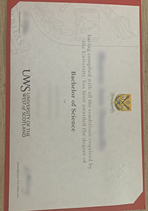 Fake University of West Scotland Diploma