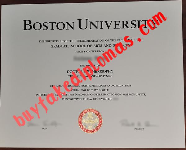 Boston University Diploma, Buy Fake Boston University Diploma