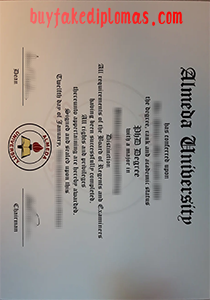 Almeda University Degree, Buy Fake Almeda University Degree
