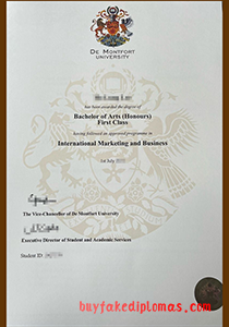 De Montfort University Degree, Buy Fake De Montfort University Degree