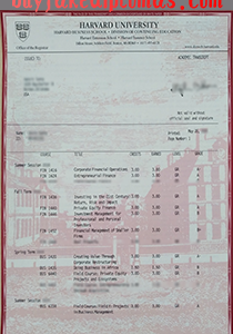 Harvard University Transcript, Buy Fake Harvard University Transcript
