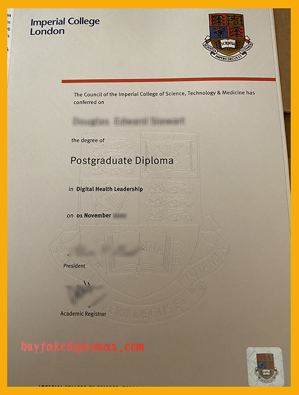 Imperial College London Diploma, Buy Fake Imperial College London Diploma
