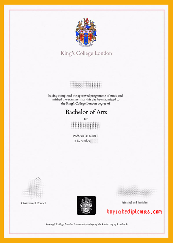King's College London Degree, Buy Fake King's College London Degree