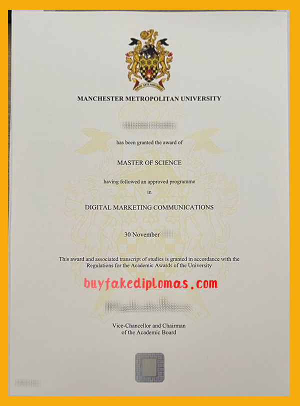 Manchester Metropolitan University Degree, Buy Fake Manchester Metropolitan University Degree