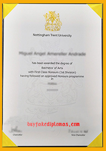 Nottingham Trent University Diploma, Buy Fake Nottingham Trent University Diploma
