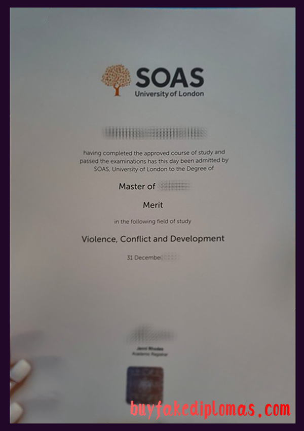 SOAS University of London Degree, Buy Fake SOAS University of London Degree