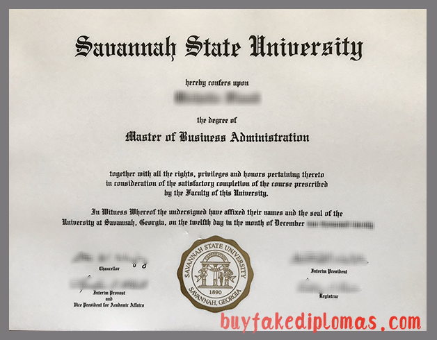 Savannah State University Degree, Buy Fake Savannah State University Degree