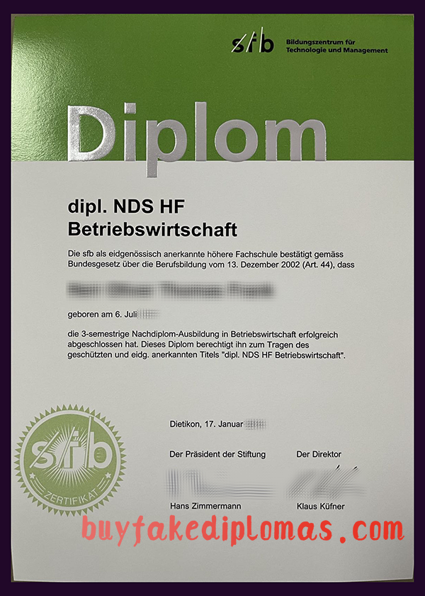 Sfb Bildungszentrum Diploma, Buy Fake Sfb Bildungszentrum Diploma