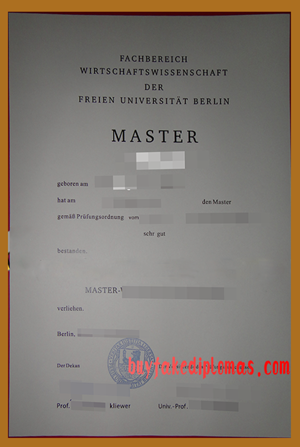 University of Berlin Degree, Buy Fake University of Berlin Degree