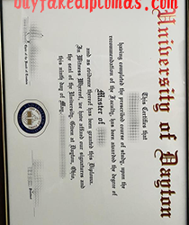 University of Dayton Diploma