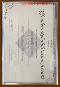 crime rehab award, Buy fake crime rehab award