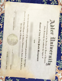 Fake Adler University Degree