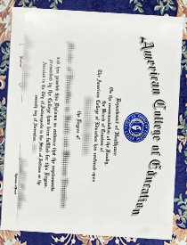 Fake American College of Education Degree