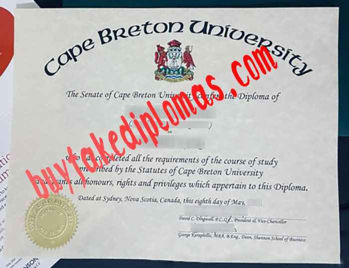 Cape Breton University fake diploma