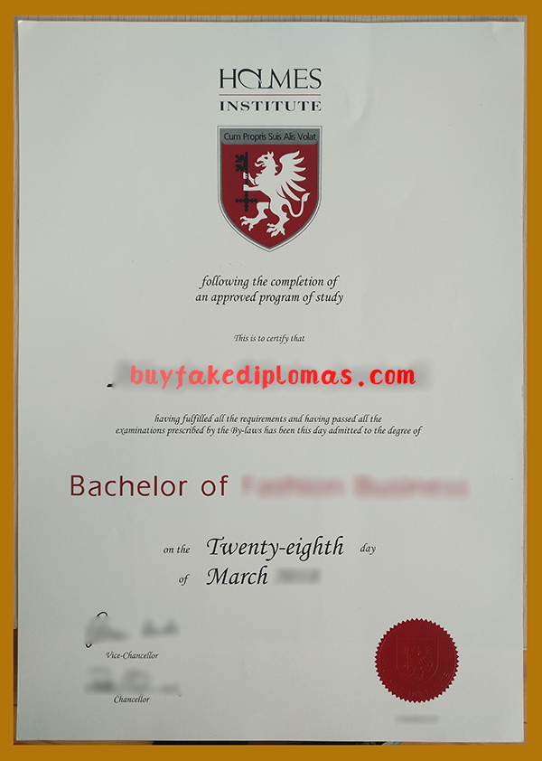 Holmes Institute Degree, Buy Fake Holmes Institute Degree