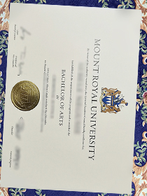 Fake Mount Royal University Diploma
