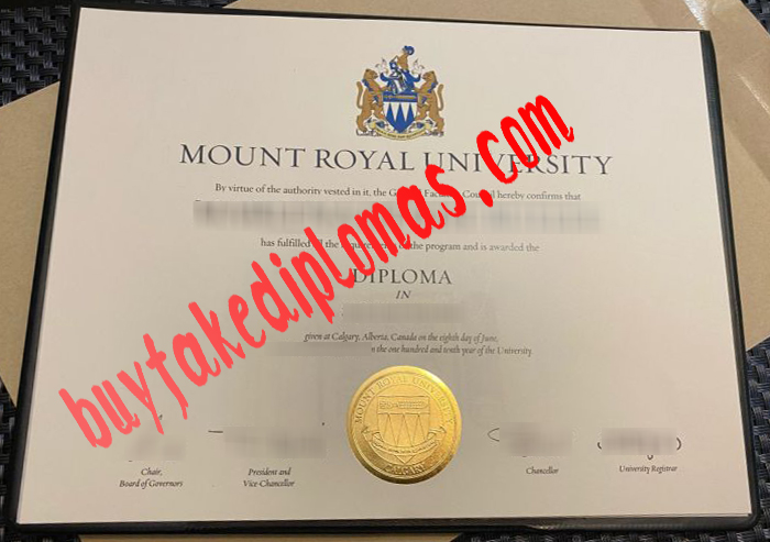 Mount Royal University fake diploma