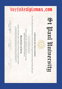 Saint Paul University Degree, Fake Saint Paul University Degree