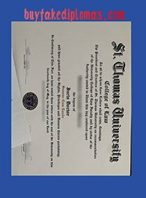 St. Thomas University Degree Certificate, Fake St. Thomas University Degree Certificate