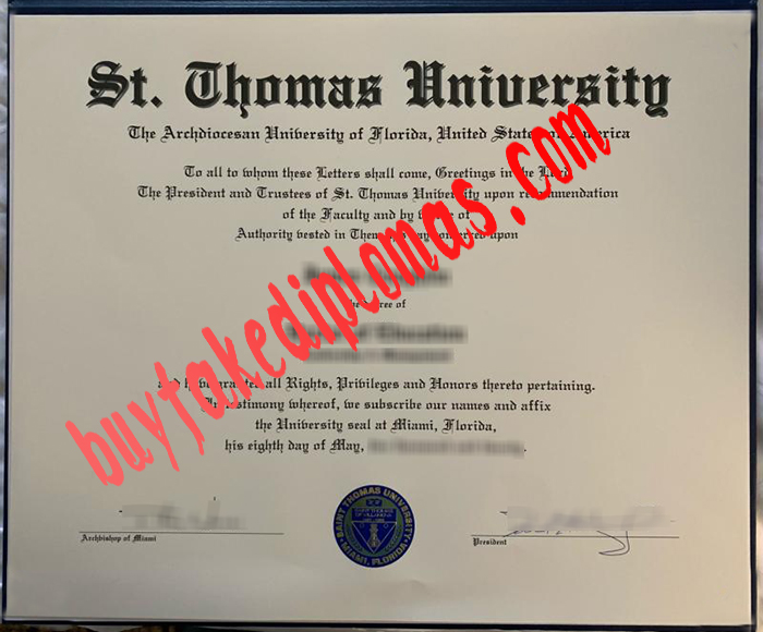 St. Thomas University fake degree