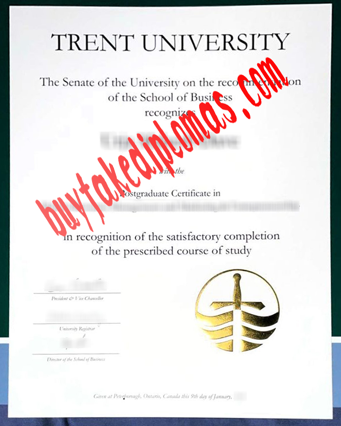 Trent University fake diploma