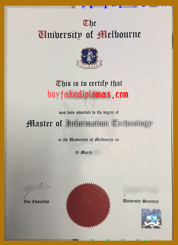 University of Melbourne Degree, Buy Fake University of Melbourne Degree