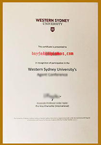 Western Sydney University Certificate, Fake Western Sydney University Certificate