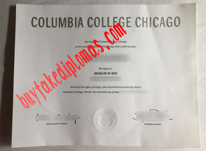 Columbia College Chicago fake diploma