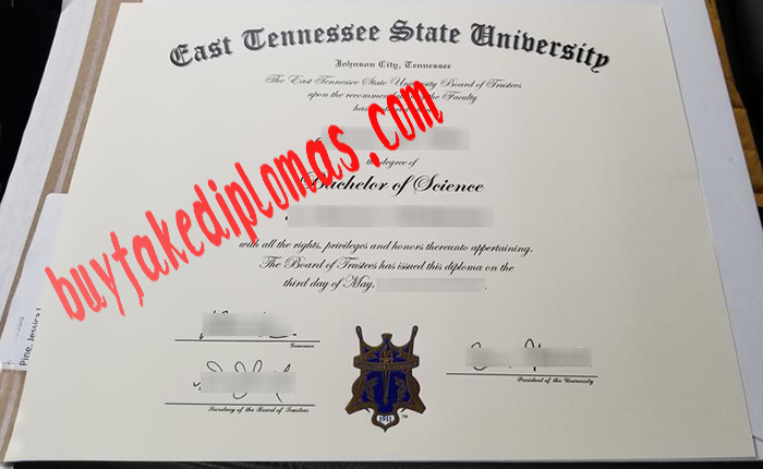 East Tennessee State University fake diploma