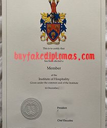Buy fake certificate Institute of Hospitality fake diploma