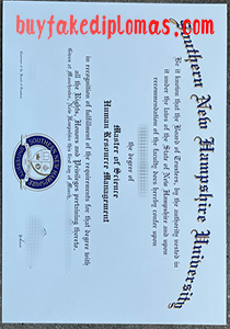 Fake Southern New Hampshire University Degree