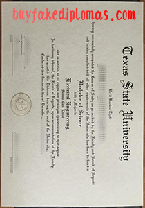 Fake Texas State University Bachelor Degree