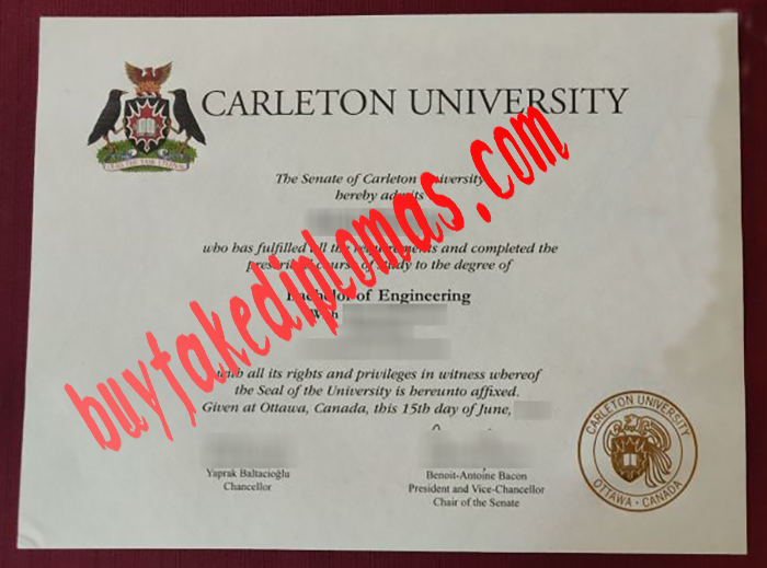 Carleton University fake diploma
