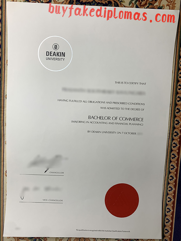 Fake Deakin University Degree