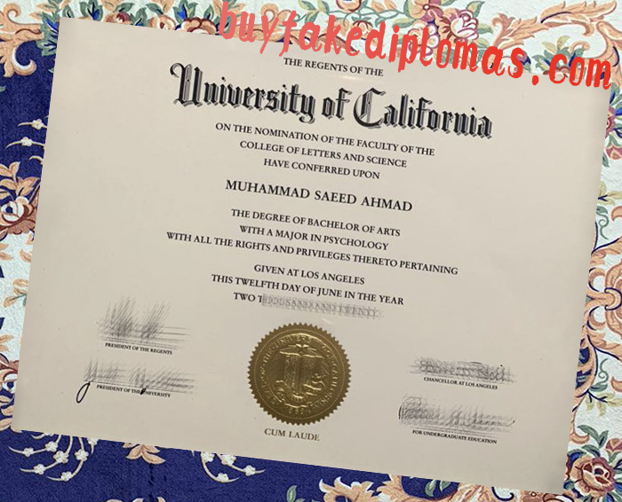 Fake UC Los Angeles Degree