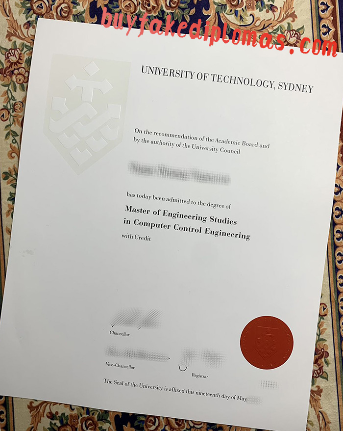 Fake University of Technology Sydney UTS Degree