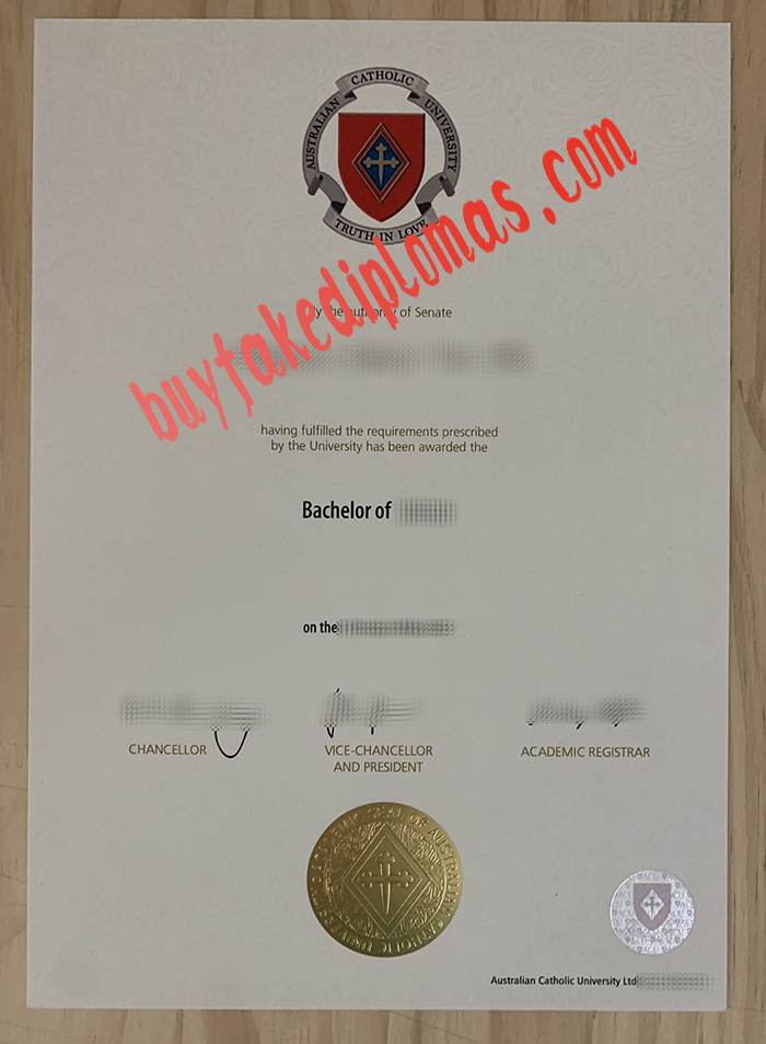 Australian Catholic University (ACU) fake degree