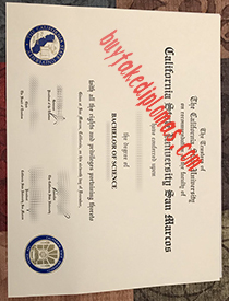 Fake California State University San Marcos Degree