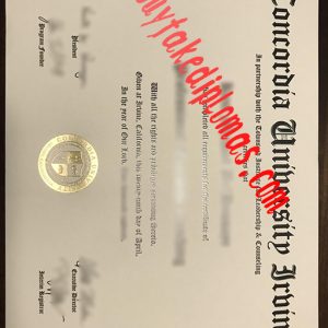 Concordia University Irvine Fake Diploma